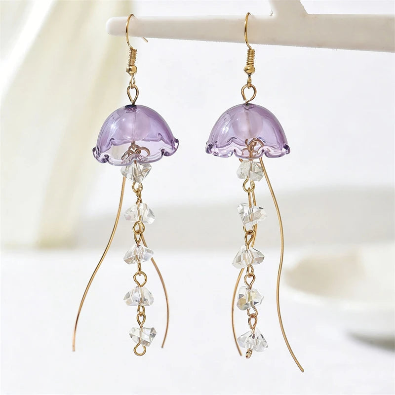 Mediterranean Style Big Fish Statement Earrings for Women Shell Scale Dangle Drop Earrings Boho Summer Vacation Beach Jewelry