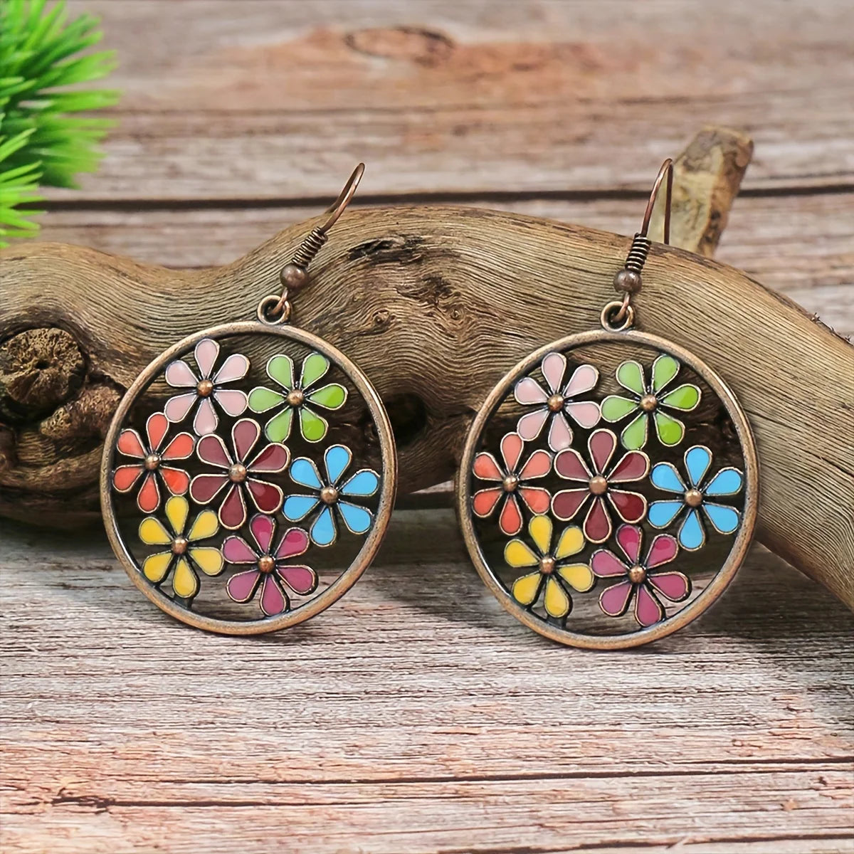 مجموعة 12 زوجًا من الأقراط بوهو ذات الطراز العتيق أنيقة وأنيقة ملونة هندسية متدلية أقراط متدلية للنساء هدايا مجوهرات