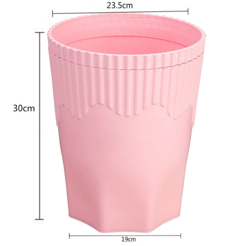 Creative Pink Waste Bin Anime Card Captor Sakura Plastic Trash Can Kawaii Cartoon Home Office Desktop Garbage Storage Basket New - Charlie Dolly