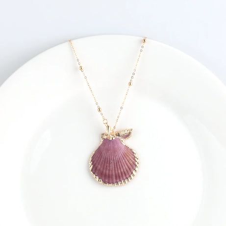 Conch Shell Boho Pendant Necklace