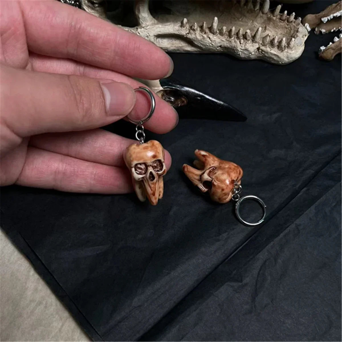 Goth Sun Ghost Star Ghost Earrings Halloween Handmade Earrings Resin Gothic Punk Style Horror Woman Witches Jewelry Dangle Gift - Charlie Dolly