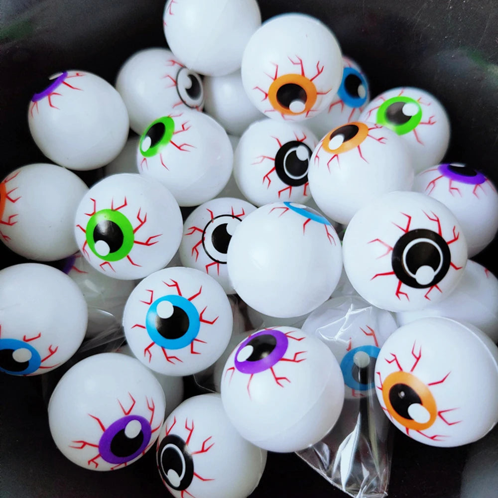 12pcs Halloween Eyeballs Artificial Horror Scary Eye Balls Kids Trick or Treat Prank Terror Props Halloween Decoration 2024 - Charlie Dolly