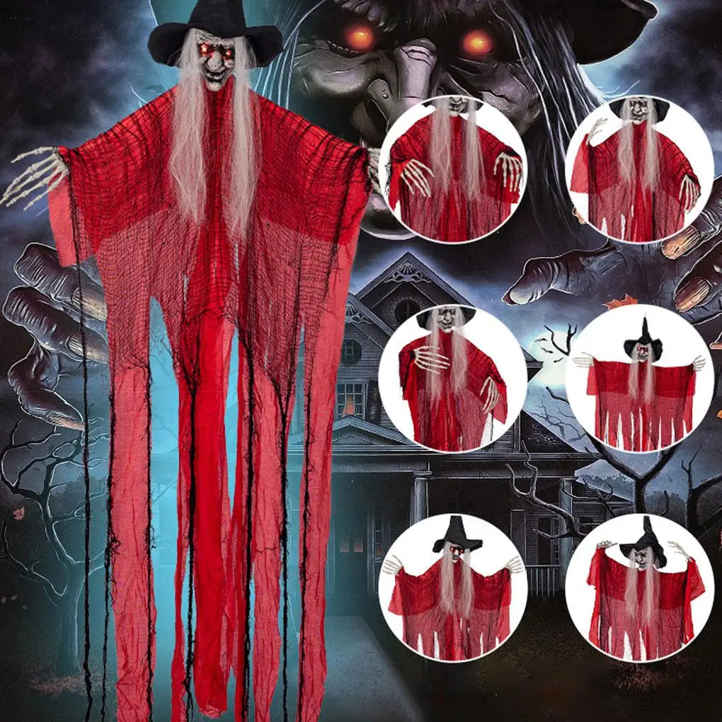 2024 New Outdoor Decoration Spooky Skeletons With Adjustable Movements And Sound Effects Party Decorations - Charlie Dolly