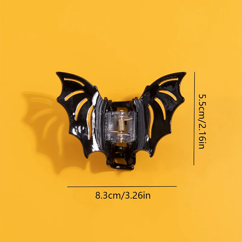 Fashionable Women's Halloween Hair Clip Bat Shaped Mini Acetic Acid Hair Claw Personalized Cute Girl Claw Hair Accessories - Charlie Dolly