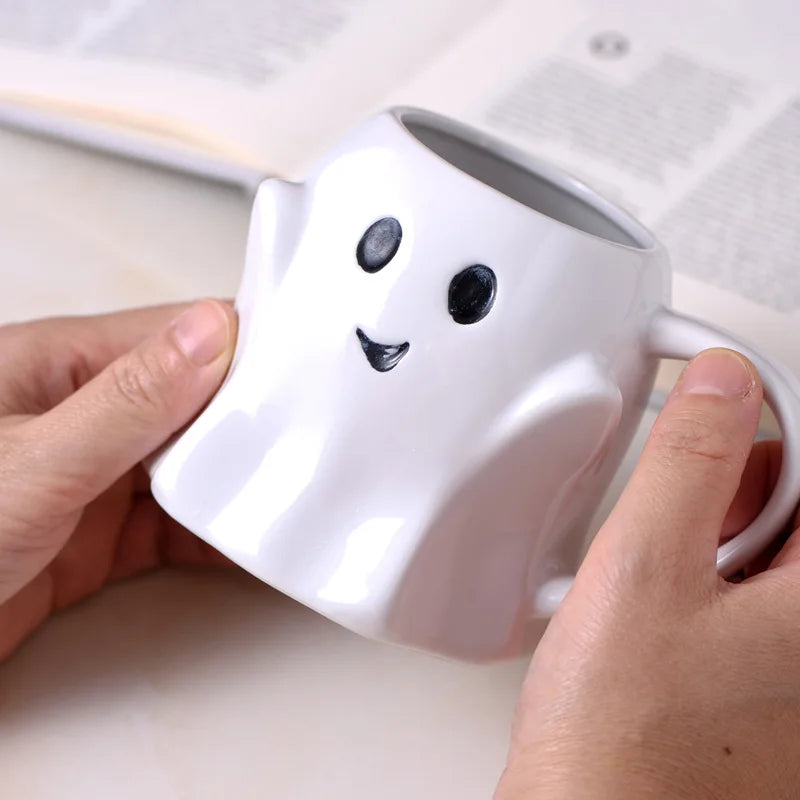 Easter Halloween Ghost Elf 3D Creative Cute Couple Mug Gift Afternoon Tea Breakfast Milk Cup Home Office Drinking Ceramic Cup - Charlie Dolly