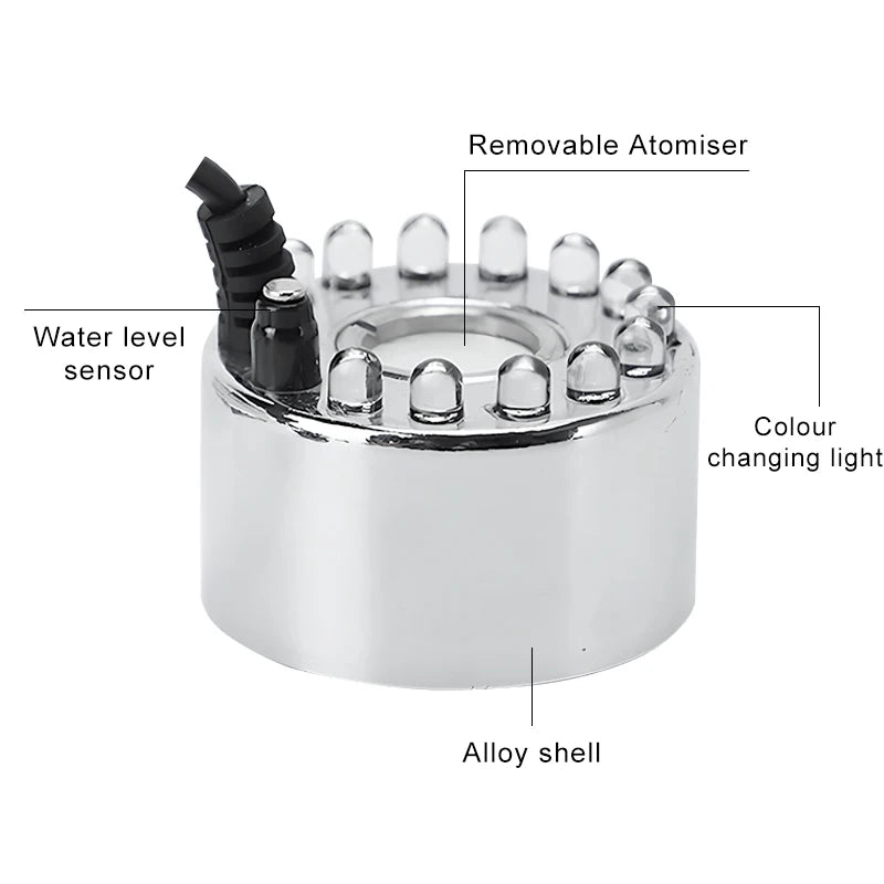Mini LED Pumpkin Light Fogger Water Fountain Pond Fog Machine For Halloween Christmas Easter Party Festival Decoration 2023 - Charlie Dolly