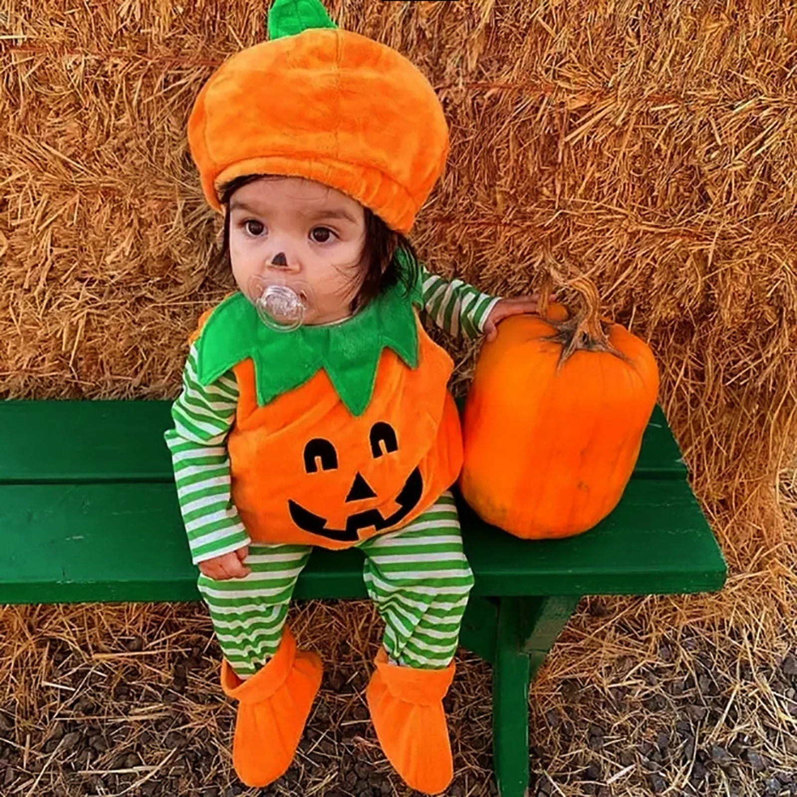 Halloween Pumpkin Costume Kids Children Hat Cosplay for Baby Girls Boys Stage Performance Holiday Party Clothing Suit Gifts - Charlie Dolly