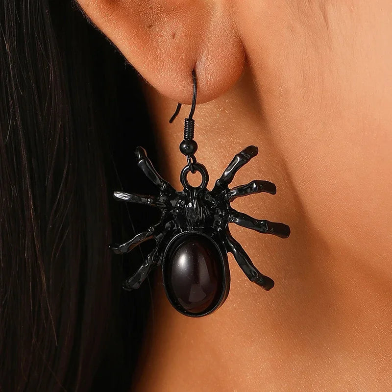 Funny Spider Webs Bats Skeletons Butterflies  Stud Earrings for Women Fashion Jewelry Minimalist Accessories Wholesale Halloween - Charlie Dolly