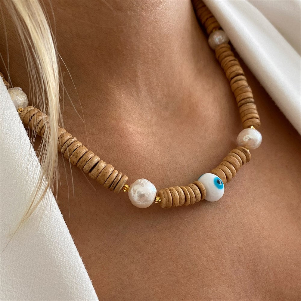 boho Ocean kolye Sonsuzluk Mineli Göz Kolye Sea Shell Conch pendants charms Necklace Sexy collier de perles Gift Accessories - Charlie Dolly