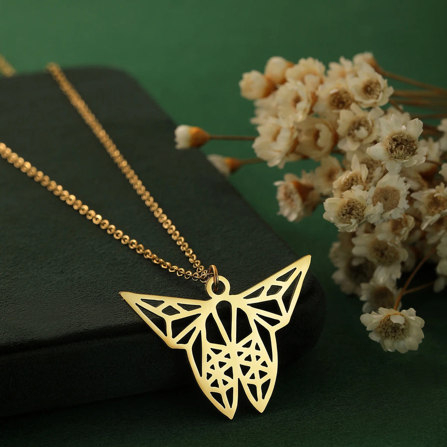 Dainty Lotus, Books, Phoenix & Comedy Tragedy Mask Pendant Necklace, Symbolic Choker Set