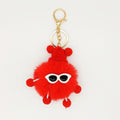 1pc Fashion Cute Mini Ice Cream Key Ring With Tassel Student Fluffy Pom Pom Velvet Plush Keychain For Girls Bag Decoration Gift - Charlie Dolly