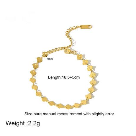 Golden Shell and Retro Flower Boho Bracelet