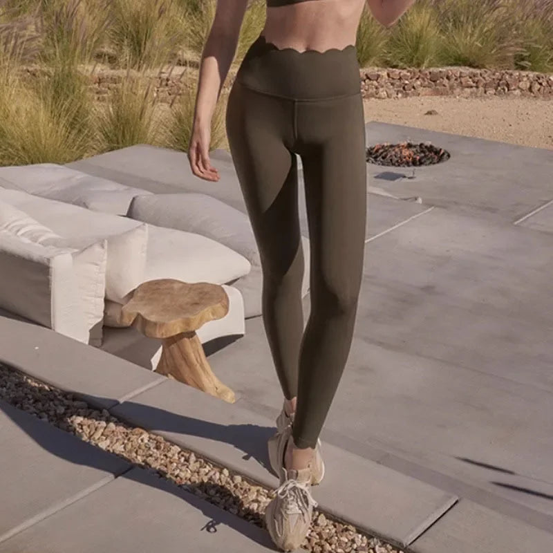 Yoga dress Long sleeve lace backless sexy fitness running T-shirt women sports yoga top exercise bra pants - Charlie Dolly