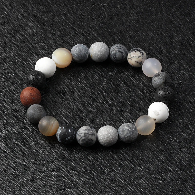 Galaxy Solar System Bracelet Men Universe Nine Planets Natural Stone Stars Earth Moon Bracelets for Women Fashion Couple Jewelry