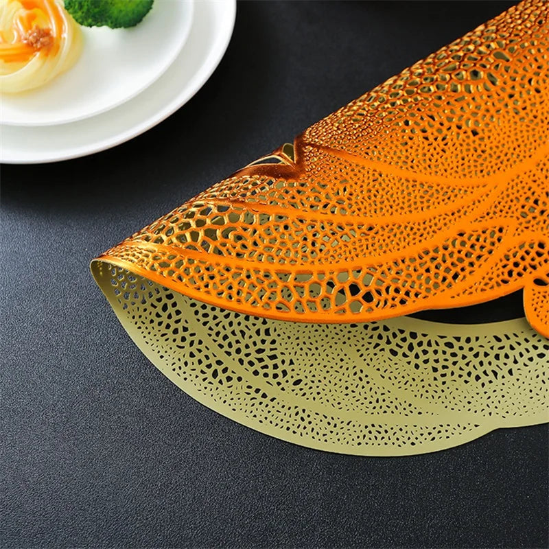 2024 New PVC Placemats for Halloween Dining Table Decoration Pumpkin Shaped Desktop Heat Insulation Pad - Charlie Dolly