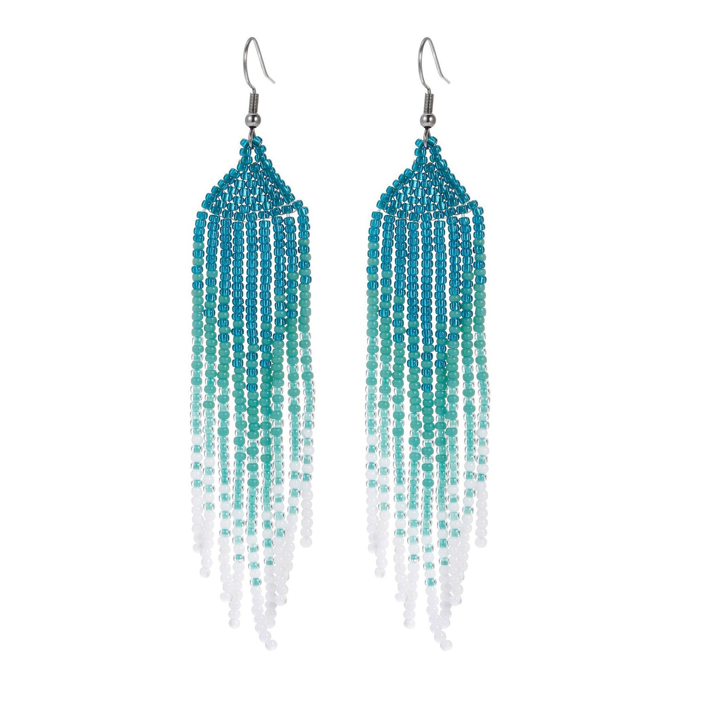 LIMAX Bohemian Earrings 2022 Beads Long Earrings Ethnic Style Drop Earings Fashion Jewelry Bijoux Femme Statement Earrings