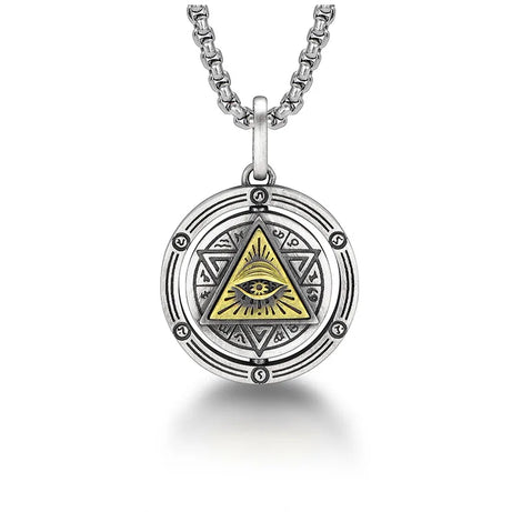 Eye of Horus Evil Eye Pendant Necklace, Ancient Egyptian Protection Amulet