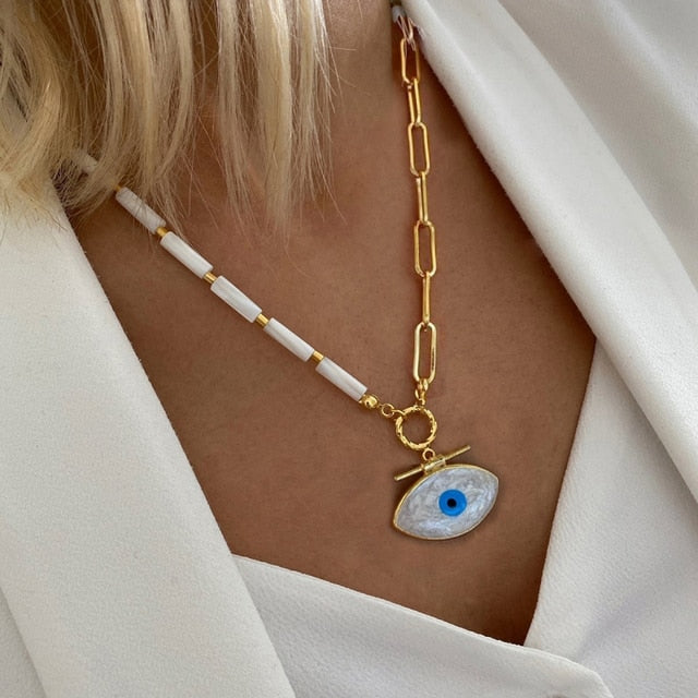 Collar Handmade Choker Man Women Minimalist Mix De Colares Rebeca E Diana Stone Ladies Fashion Jewelry necklace Creative Gift - Charlie Dolly