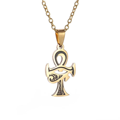 Eye of Horus Evil Eye Pendant Necklace, Ancient Egyptian Protection Amulet