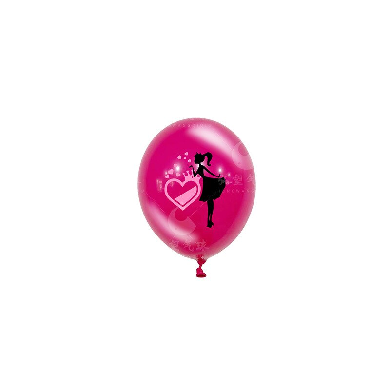 16Pcs Barbie Anime 12 Inch Pink Black Theme Party Birthday Wedding Latex Confetti Balloon Set Decoration Children Girls Gifts