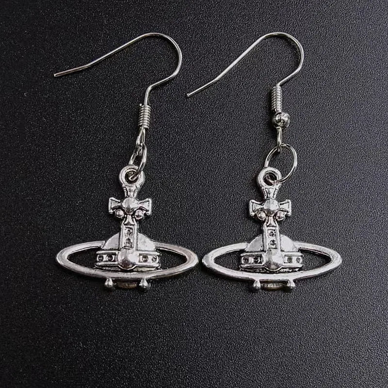 Earrings for Women Girls Drop Dangle Teens Charm Gift Party Simple Punk Cool Halloween Skull Cross Horror Skeleton Death Bat - Charlie Dolly