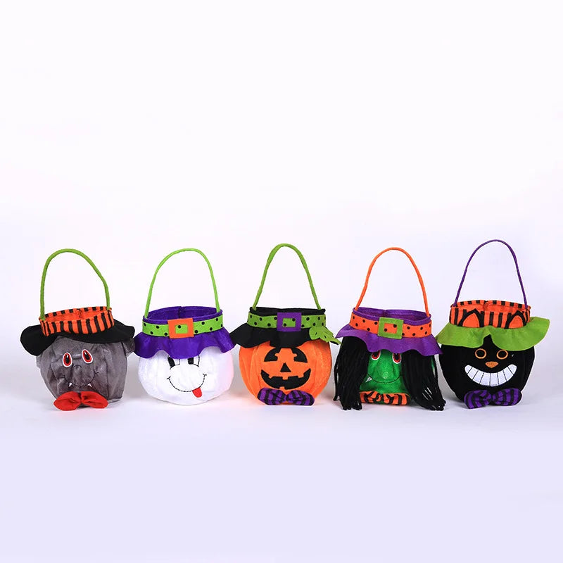 Halloween Hand Bag Witch Pumpkin Trick Or Treat Party Horror Ghost Festival Parti Happy Helloween Day Decor For Home 2024 Boo - Charlie Dolly