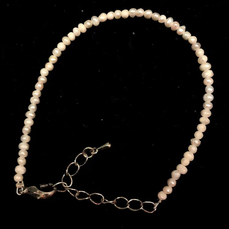 2025 New Boho Exquisite 2mm Natural Stone Necklace Small Chain Ladies Fashion Bracelet Accessories Charm Jewelry Accessorie