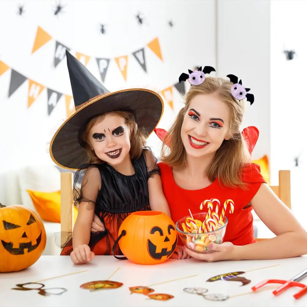 Halloween Plush Bat Hair Clip Plush Crocodile Clip Girl Children's Party Role Playing Decoration Gothic Gift Accessories - Charlie Dolly