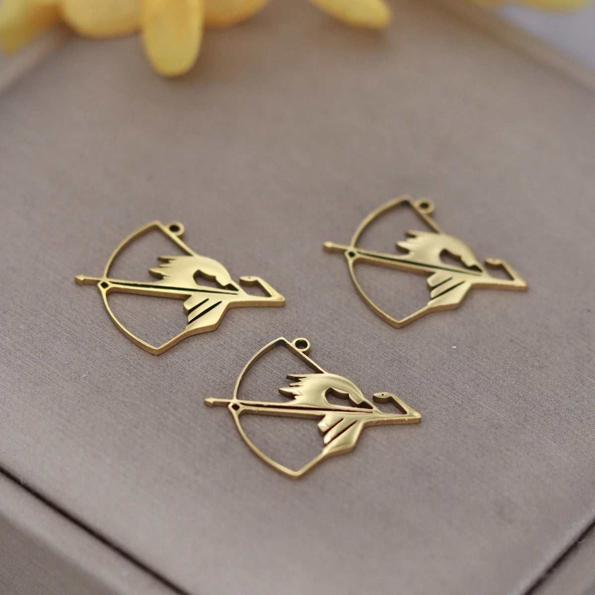 3pcs Glasses Charms DIY Earring Necklace Bracelet Unicycle Love House Hamsa Hand Lotus Flower Pendant For Jewelry Making