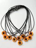 Sunflower Choker Necklace For Women Cute Flower Pearl Pendant Lady Girls Party Jewelry Accessories New Charm Gift - Charlie Dolly