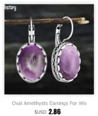 Vintage Plumflower Natural Jades Quartz Earrings For Women Antique Silver Plated Lapis Lazuli Tiger Eye Stone Fashion Earring