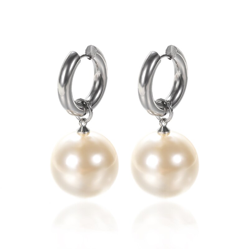 Imitation Pearl Earrings Women Fashion Snowflake Crystal Earrings Charm Zircon Jewelry Cute Earrings Best Choice for Couple Gift - Charlie Dolly