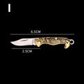 Outdoor Mini Portable Folding Knife Miniature Self Defense Keychain Pocket Knives for Survival Tools Stainless Steel EDC Pendant - Charlie Dolly