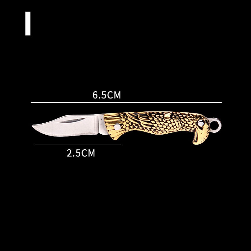 Outdoor Mini Portable Folding Knife Miniature Self Defense Keychain Pocket Knives for Survival Tools Stainless Steel EDC Pendant