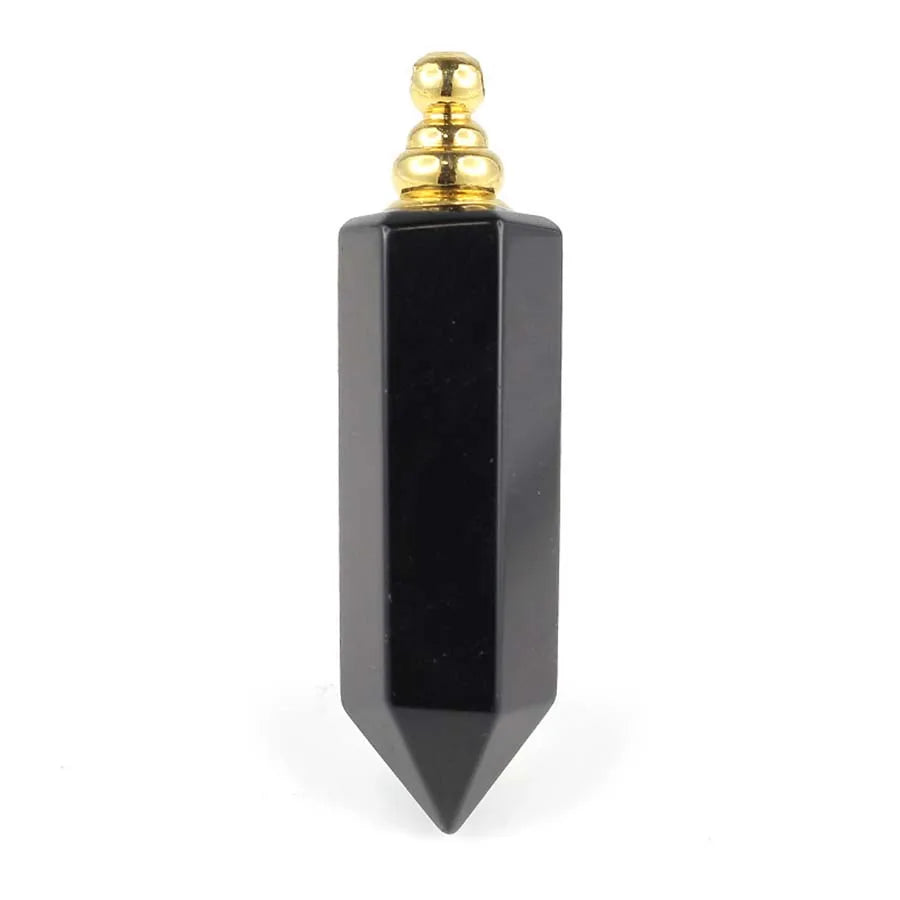 Charms Natural Healing Crystal Stone Boho Perfume Diffuser Pendants for Women Amethyst Rose Quartz Fluorite Choice Men Jewelry