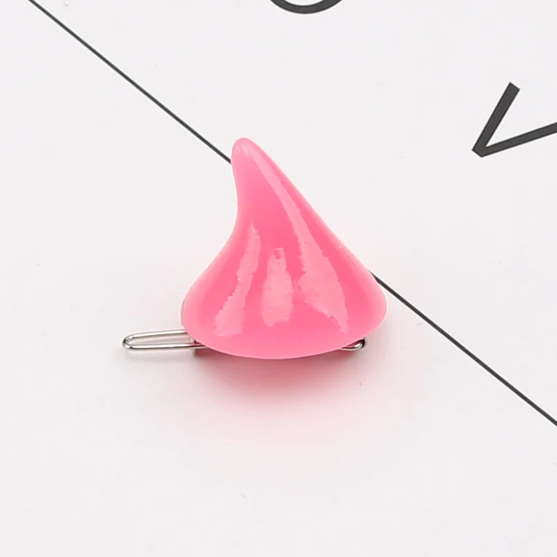 2pcs Small Demon OX Horn Hairpins Party Cosplay Costume Pin Hairpins Costume Horn Halloween Hair Accessories Hairclip - Charlie Dolly