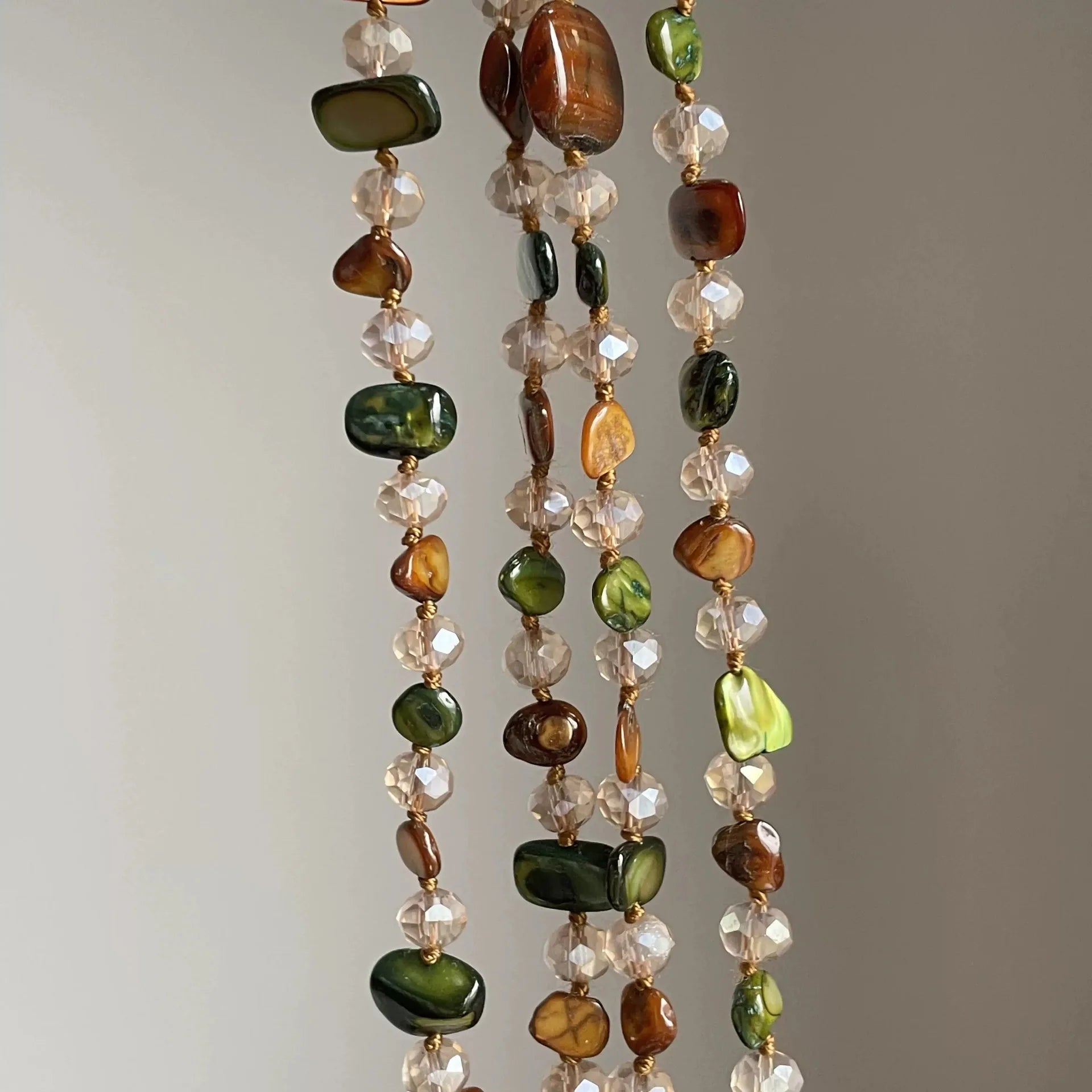 Artistic Multi Color Shell Double Necklace for Women Boho Retro Extra Long Irregular Layered Pendant Party Jewelry Gifts