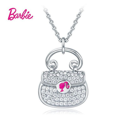 18 Styles Barbie Jewelry for Girls Cartoon Letter Princess Makeup Accessory Necklace Ring Ladies Women Pendant Accessories Gifts