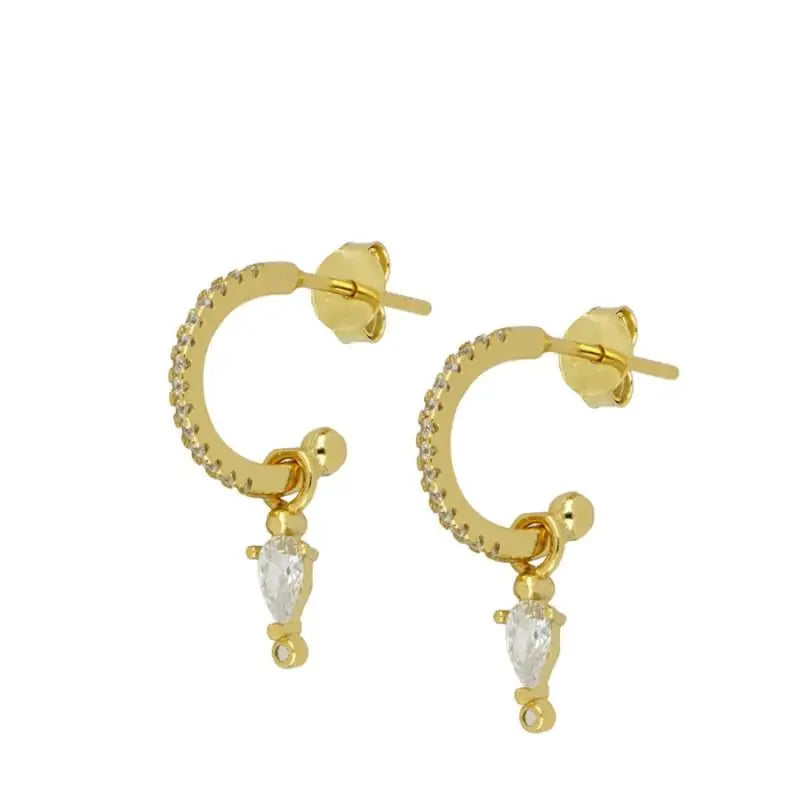 ISUEVA Gold Plated Hoop Earrings Set for Women Retro Boho Piercing Ear Cuffs Stud Drop Dangle Earrings 2023 Jewelry Accessories