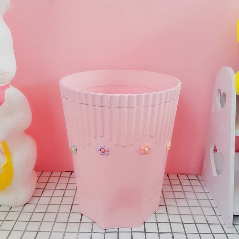 Creative Pink Waste Bin Anime Card Captor Sakura Plastic Trash Can Kawaii Cartoon Home Office Desktop Garbage Storage Basket New - Charlie Dolly