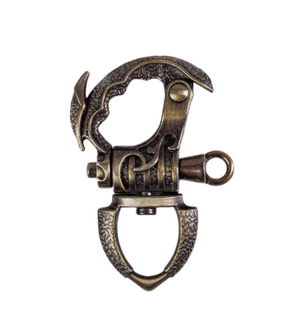 2X Heavy Robot Novel Retro Brass Trigger Swivel Bolt Clasps Motorcycle Biker Key Wallet Chain Keychain Fob Clip Clasp Hook
