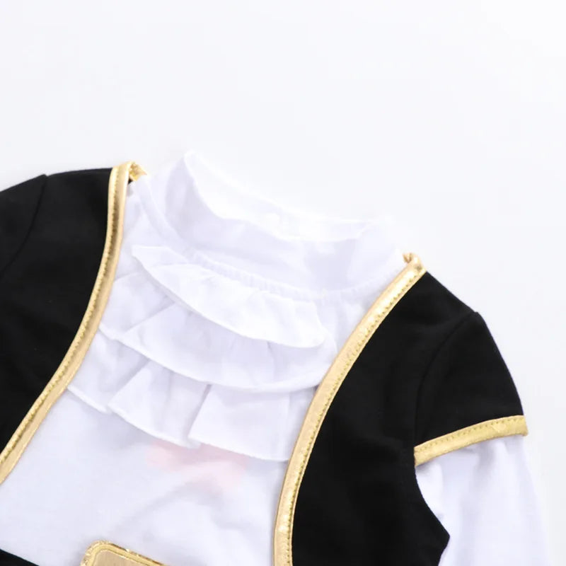 Cosplay Red Knight Pirate Captain Suit Kids Baby Jumpsuits Romper Halloween Costume Fancy Dress party Anime Stage Show Props - Charlie Dolly