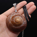 1PCS Vintage Exquisite Snail Pendant Natural Shell Conch DIY Jewelry Leather Rope Necklace Accessories Gift Wholesale - Charlie Dolly