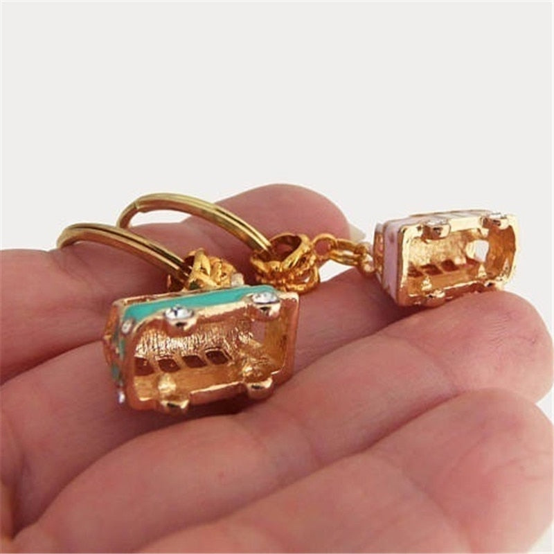 Beach Van Keychain, Beach Bus Key Chain, Blue Bug, Pink Keyring, Beach Party Favors, Hippie Party Favor, Pickle Van Keychains - Charlie Dolly