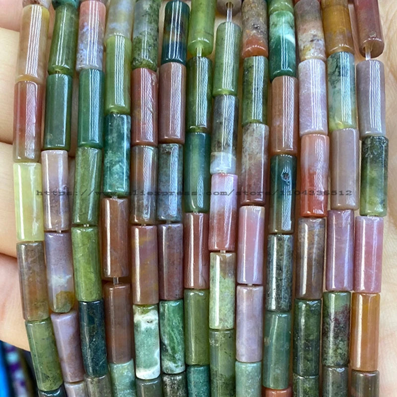 4x13mm Tube Natural Stone AA Lapis Lazuli Loose Spacer Beads for Jewelry Making Diy Bracelet Charms Earrings Accessories