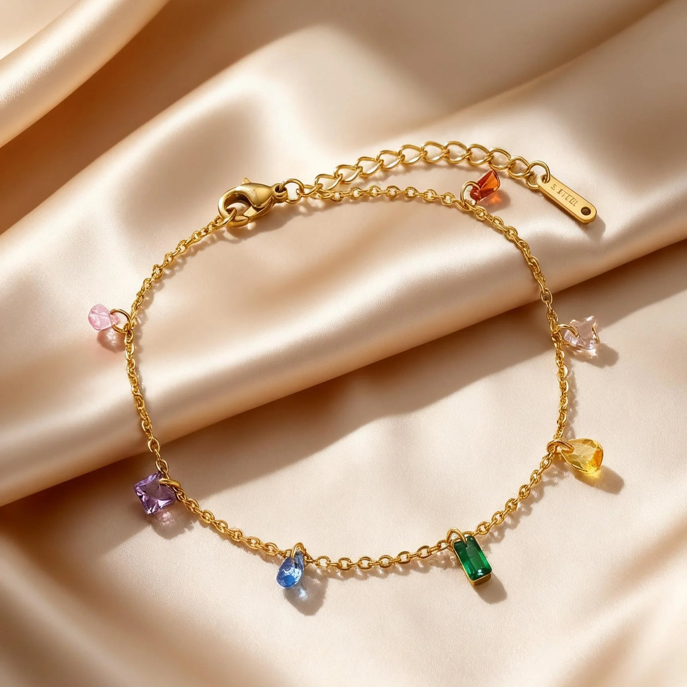 Waterproof Stainless Steel Shell and Conch Beaded Anklet