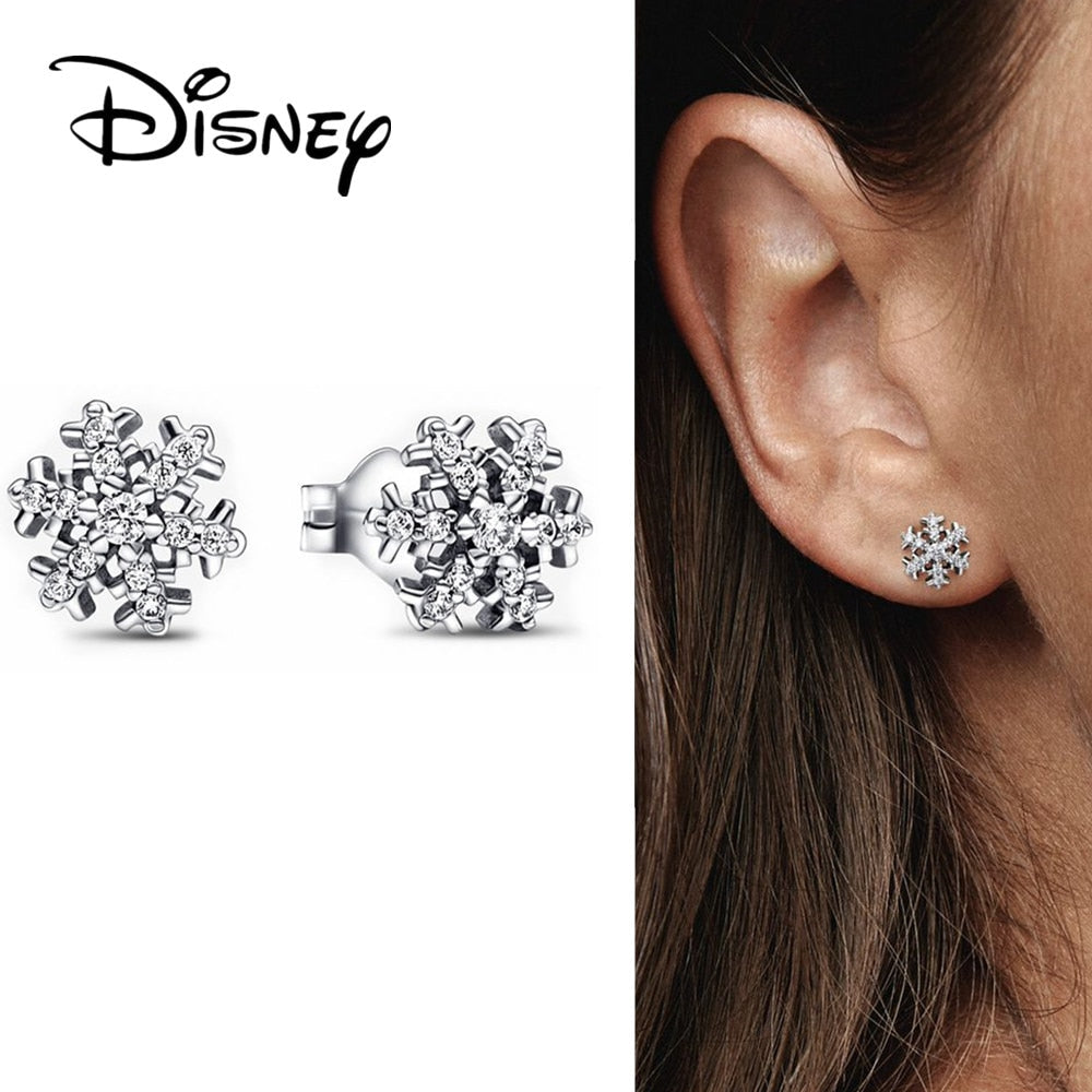 Disney Mickey Mouse Earring 925 Silver Heart Earring Pumpkin Coach Stud Earrings Silver Women Star Butterfly Earrings Jewelry - Charlie Dolly