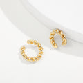 2023 New Fashion Pearl Ear Cuff Bohemia Stackable C Shaped CZ Rhinestone Small Earcuffs Clip Earrings for Women Wedding Jewelry - Charlie Dolly