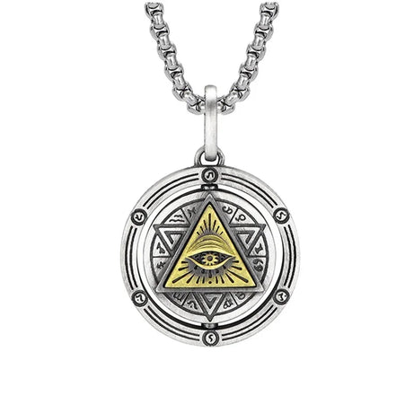 Eye of Horus Evil Eye Pendant Necklace, Ancient Egyptian Protection Amulet