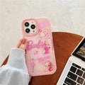 Ins Pink Barbie Princess Doll Stand Iphone 14Promax Case Y2K Girls Transparent Protective Holder Female Soft Smartphone Shell - Charlie Dolly